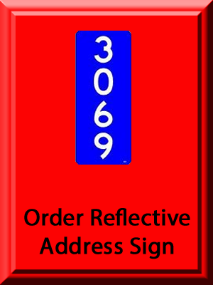 Order a Reflective Address Sign