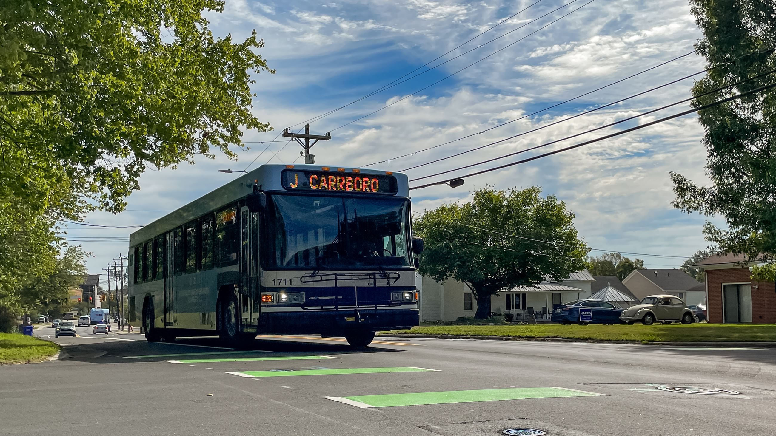 Chapel Hill Transit Bus in Carrboro on Jones Ferry Rd