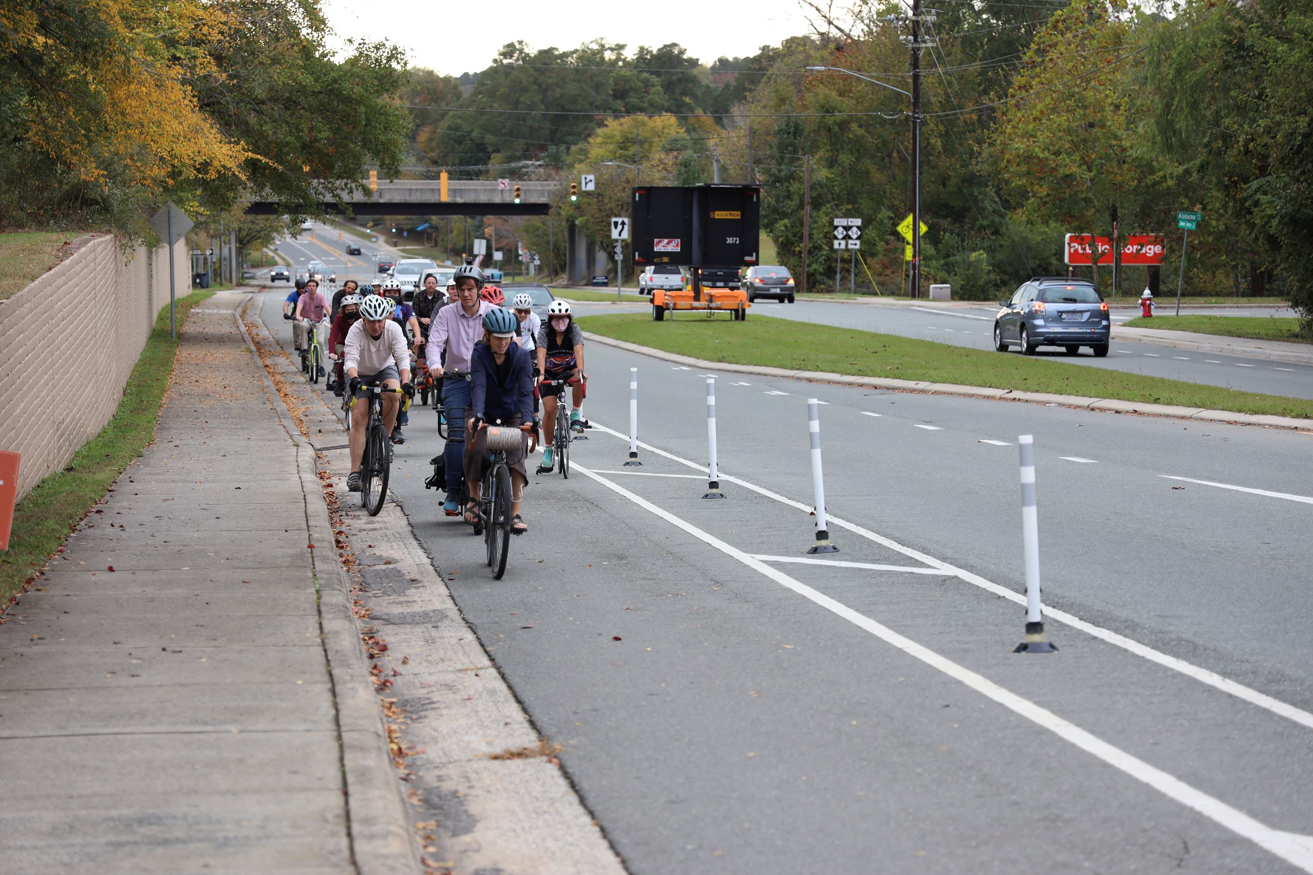 Group Ride to celebrate the installation on October 29, 2021.