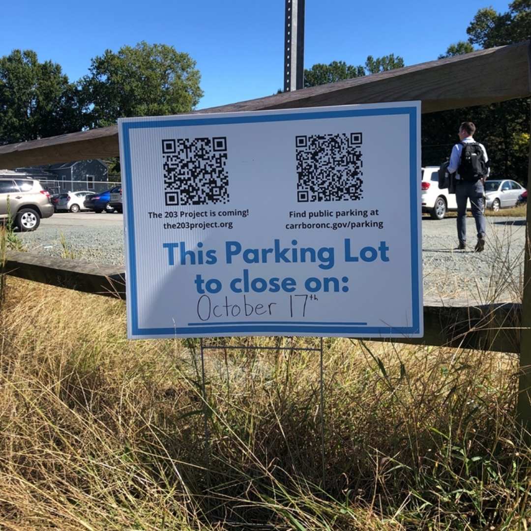 Parking Lot at 203 Greensboro 