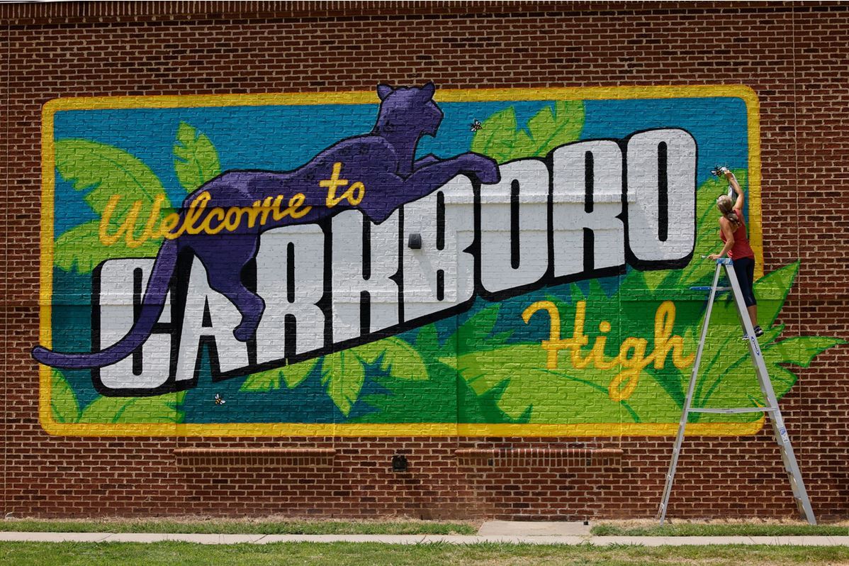 Carrboro HS Mural 